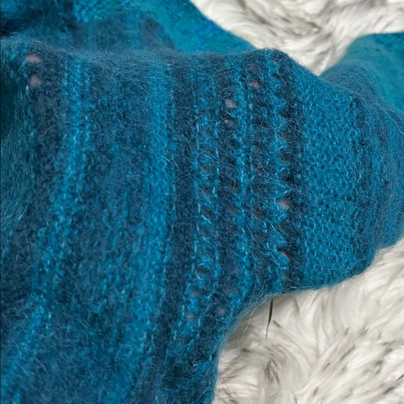 NWT Free People Cloud Kicker Sweater Blue Motif XS/S - Picture 9 of 15